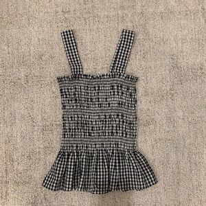Urban Outfitters Smocked Gingham Tank